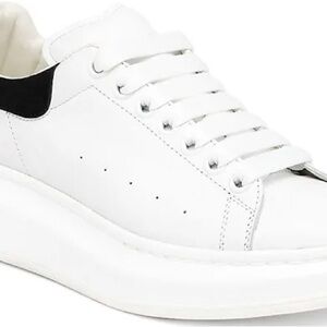 Alexander McQueen White Sneakers with Black Detail